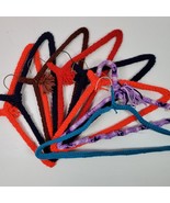 Vintage Crochet Wire Clothes Hangers SET OF 8 Multicolor - $44.00
