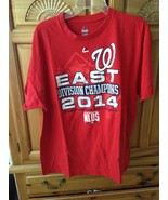  Washington nationals division champions 2014 red t shirt size extra lar... - £19.53 GBP