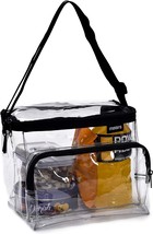 Clear Lunch Bag Durable PVC Plastic See Through Lunch Bag with Adjustabl... - £23.86 GBP