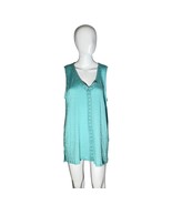 Cable &amp; Gauge Turquoise Sleeveless Blouse XL  - $328.15 MXN