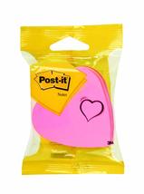 Post-It 76x76 mm Heart Shaped Cube Notes Pink - £13.55 GBP