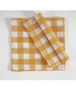 19&quot; x 19&quot; Dinner Napkins ~ Gold &amp; White Check ~ 100% Cotton Fabric - €25,84 EUR