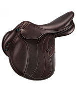 ENGLISH CLOSE CONTACT LEATHER HORSE SADDLE JUMPING SADDLE SIZES 15&quot; to 18&quot; - $478.65 CAD