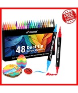 Vibrant Dual Tip Acrylic Paint Markers for DIY Crafts &amp; Art Projects - 4... - $575.98 MXN