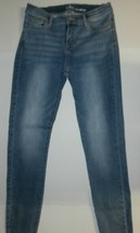 New York &amp; Company Soho Jeans; Super Skinny | Blue Denim Wash; Size 4 - £19.46 GBP