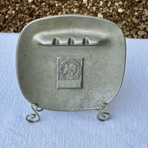 Wilton RWP Pewter Square Ashtray William Penn Poodle Club Ash Tray Vintage - £16.77 GBP