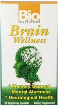 Bio Nutrition - Brain Wellness - 60 Vegetarian Capsules - £22.56 GBP