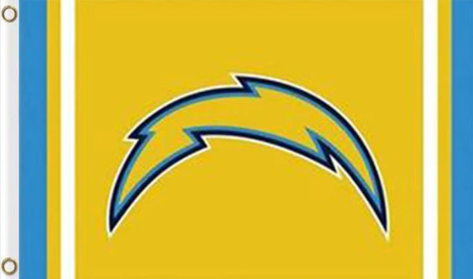 San Diego Chargers Logo Stripe Flag 3x5ft - $20.00