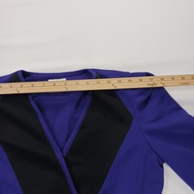 Leslie Fay Petite Collections Women's Purple & Black Blazer Jacket Size 6 image 4