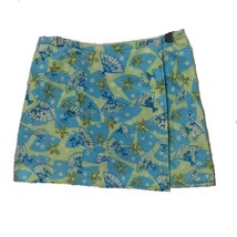 Lilly Pulitzer Green Blue Reversible Mini Skirt Womens 2 Vintage Beach - £17.63 GBP