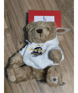 Vintage 2004 Hard Rock Cafe Herrington Teddy Bear Tampa w Hoodie sewn logo - $24.29 CAD