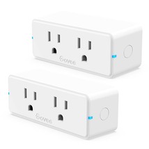 Govee Dual Smart Plug 2 Pack, 15A Wifi Bluetooth Outlet, Work With Alexa And - £28.92 GBP