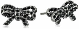 Marc Jacobs Post Earrings Twisted Pave Bow NEW - £35.72 GBP