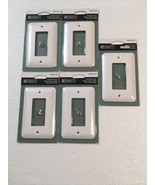 Five (5) Liberty W10251-W-U Decorator Rocker/GFI Wall Plates ~ One / Sin... - $38.77
