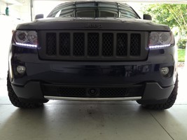 LED DRL Head Light Strips Daytime Running Lamps Kit for Jeep Grand Cherokee - £38.08 GBP