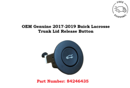 84246435 OEM 2017-2019 Buick LaCrosse Trunk Lid Release Button Switch w ... - $14.84