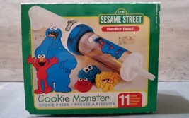 1998 Sesame Street Cookie Monster Cookie Press Decorator Tips by Hamilton Beach - £29.55 GBP