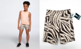 new DSG girl&#39;s BIKE SHORTS sz M (8-10years) Compression Zebra Print Bike... - $306.80 MXN