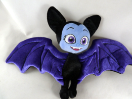 Disney Store Vampirina Vee Bat Black Purple Wings Soft Plush Doll 8&quot; - £6.19 GBP