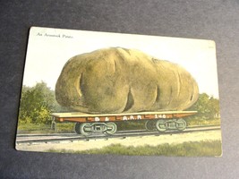 Exaggeration Aroostook County Potato on Rail Car, Maine- 1917 Posted Postcard. - $17.82