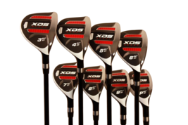 CUSTOM MADE XDS HYBRID GOLF CLUBS 3-PW SET  STEEL +2&quot; OVER SENIOR - $683.03 CAD