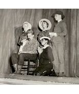 1954 Real Photo The Florist Shop Play Theater Scene 4 Union Officers Pen... - €34,34 EUR
