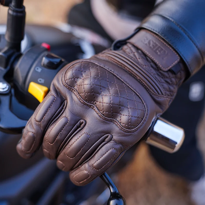 Winter Waterproof Motorcycle Gloves Leather Gloves Thermal Warm Inner Touch - £42.70 GBP