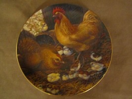 DUKE&#39;S MIXTURE signed collector plate LOWELL DAVIS chickens rooster chic... - £54.51 GBP