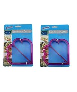 Children&#39;s Novelty Shape Sandwich Cutter Fun in the Kitchen Pink Heart 2pk - $9.80 CAD
