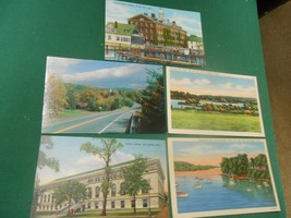 Vintage Set of 5 Vintage MASSACHUSETTS Postcards- Springfield-Sudbury &amp; 3 - $9.49