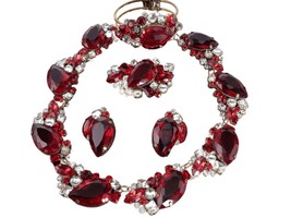 Lilien czechoslovakian rhinestone costume jewelry set 2estate fresh austin 713760 thumb200