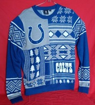 NFL Men L Team Apparel Indianapolis Colts Christmas Ugly Sweater  - £38.98 GBP