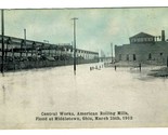Central Works American Rolling Mills Flood Middletown Ohio Postcard Marc... - $27.69