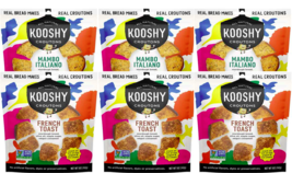 Kooshy Mambo Italiano &amp; French Toast Sourdough Non-GMO Croutons, Variety... - £44.33 GBP