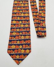 Alynn Neckwear &quot;Jack O Lantern Contest&quot; Halloween Pumpkins All Over Prin... - $15.93