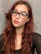 Mikli by ALAIN MIKLI ML 1209 54mm Black White Cat Eye Women's Eyeglasses... - $59.99