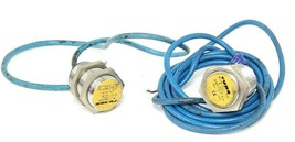 LOT OF 2 TURCK BI10-G30-Y0X G-BARREL WITH CABLES BI10-G30-Y0X, 5-30VDC - $48.95