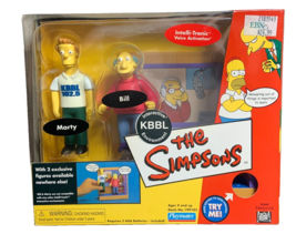 The Simpsons Interactive Marty &amp; Bill KBBL Environment Playmates Playset - £11.83 GBP