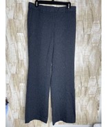 Ann Taylor Pants Trousers Gray Flat Front Wide Leg Women’s Size 4 Career - $48.68 CAD