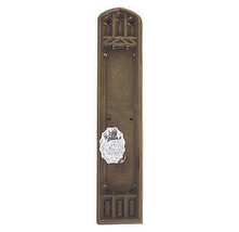 Brass Accents D04-K584D-LFT-486 Interior Door Plate Double Dummy Set - A... - £268.29 GBP