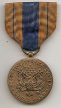 Original WWII US Selective Service Award Good Condition With Slot Brooch... - $12.00