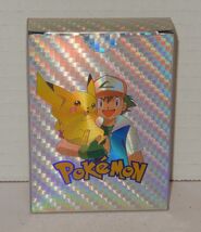 Pokemon TCG Trading Card Game Mini Silver Box NO CARDS Ash Pikachu - $9.85