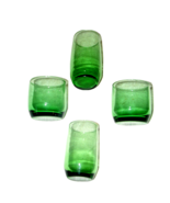 Lot of 4 Anchor Hocking Tumbler Drinking Glass 10, 8, 6 OZ Emerald Green - $17.82