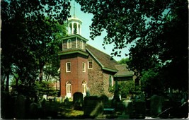 Swedes Church Cemetery Wilmington Delaware DE Chrome Postcard A9 - £3.66 GBP