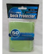 (1) (50) Pack Ultra Pro Deck Protector Island Green Standard Size Sleeve... - £23.66 GBP