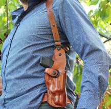 Fits Taurus 856 38 Spl Revolver 6-Shot 2”BBL Leather Shoulder Holster #1523# RH image 3