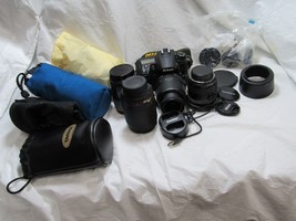 Nikon D7000 Camera 18-55mm 55-200mm 77mm 90mm Lenses Accessories Bag Bundle - £711.32 GBP