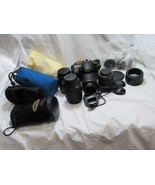 Nikon D7000 Camera 18-55mm 55-200mm 77mm 90mm Lenses Accessories Bag Bundle - £700.87 GBP