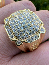 2.00 Ct Round Cut White Diamond Lab created Pinky Ring 14K Yellow Gold Finish - £130.26 GBP