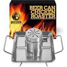Beer Can Chicken Roaster Stand - Stainless Steel Holder - Barbecue Rack For The  - £36.37 GBP